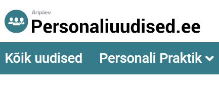 ajakirja päis tekstiga personaliuudised.ee