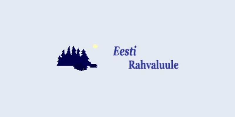 logo metsasilueti, päikse ja tekstiga eesti rahvaluule