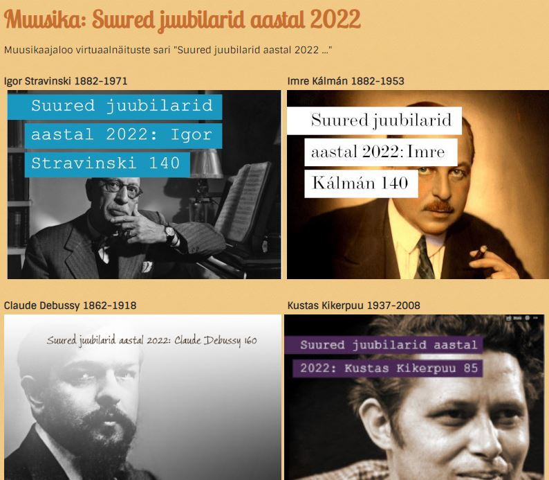 Muusika suured juubilarid