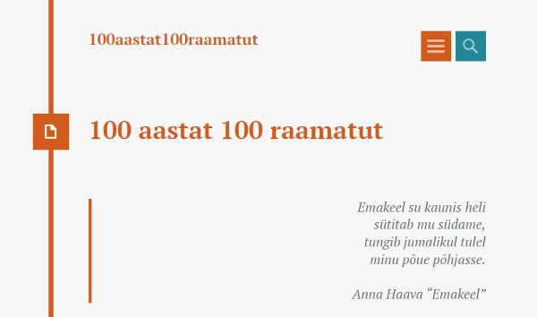 100 aastat 100 raamatut