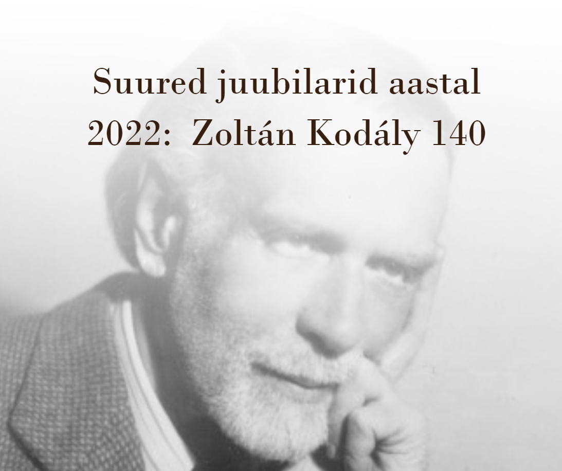 plakat Virtuaalnäitusele Zoltan Kodaly 140