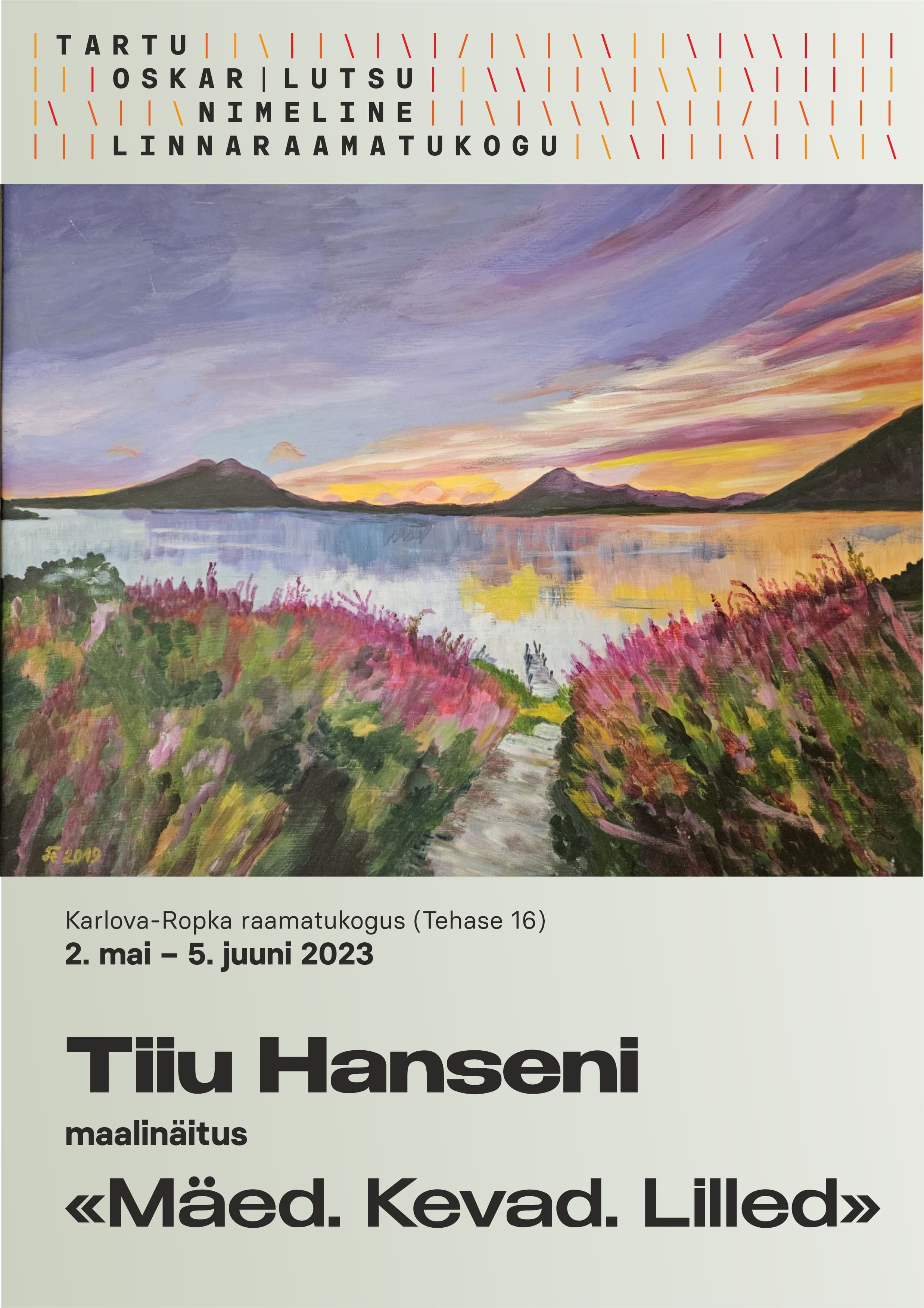 plakat Tiiu Hanseni maalinäitusele