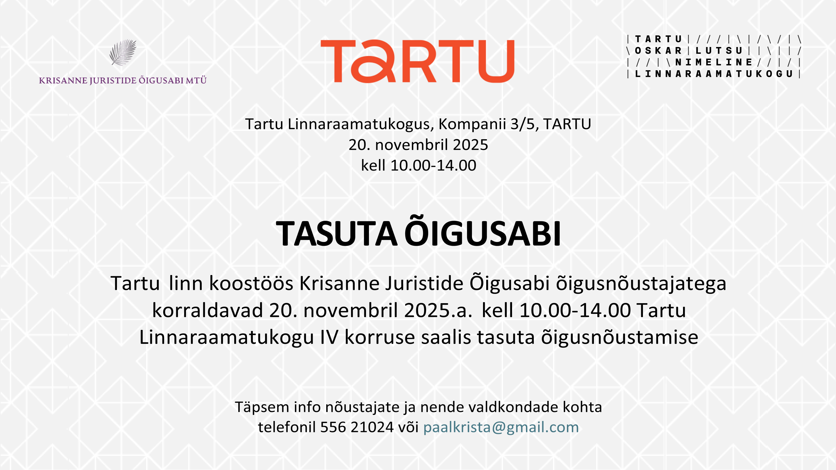 y_plakat ürituse juurde