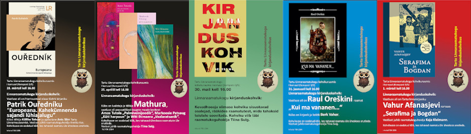 Kirjanduskohvikute plakatid 2019