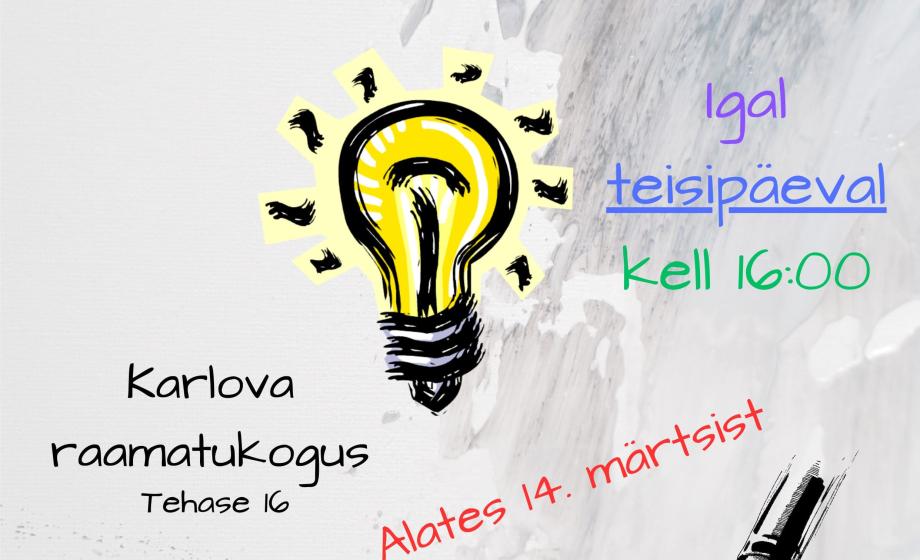 plakat Loovkirjutamine noortele