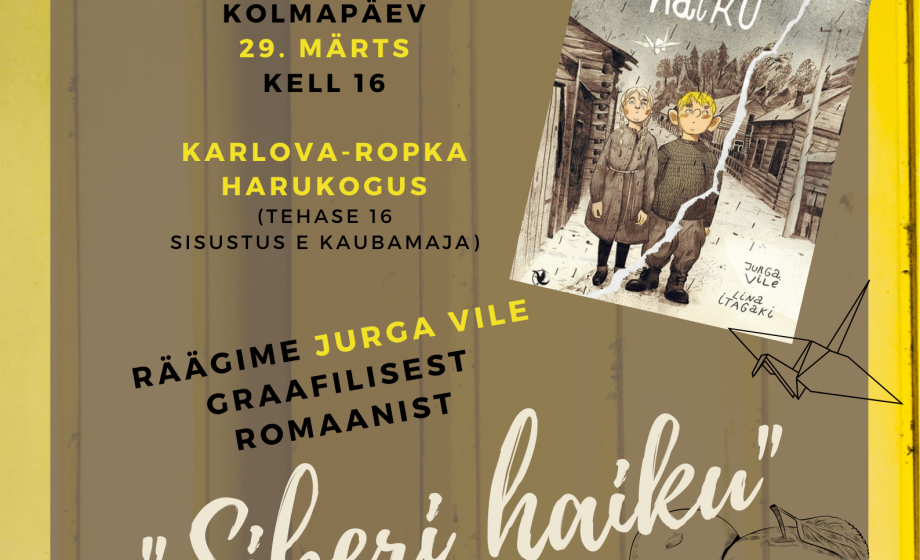 plakat noortekohvikule Siberi haikud