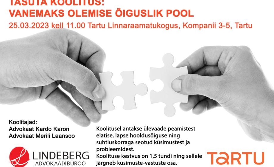 plakat Perekonnaõiguse koolitusele